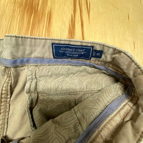 Vineyard Vines Island‎ Shorts Mens 30 Khaki Cotton Stretch Chino Casual - Picture 2 of 10